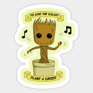 Plant a Groot Sticker